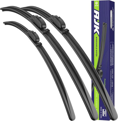 AJK Wiper Blades for Honda Accord Crosstour 2010-2015 | Front & Rear, 3-Piece, OEM, Conventional