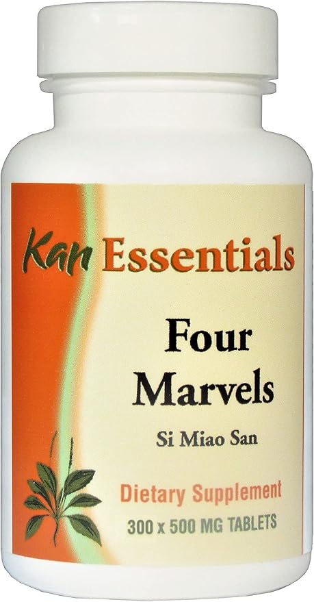 Four Marvels – Traditional Chinese Herbal Blend for Dogs and Cats to Support Digestive Clarity, Fluid Balance, and Overall Wellness, Herbal Supplement Tablets for Pets, 300 Tablets
