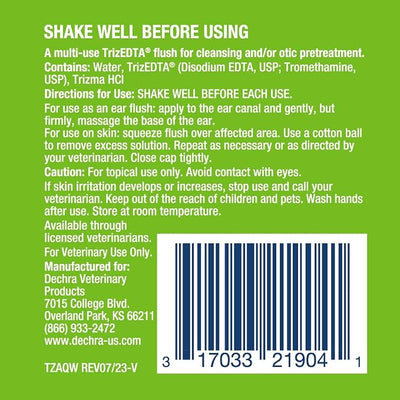 TrizEDTA Aqueous Flush for Dogs, Cats and Horses, 4 oz