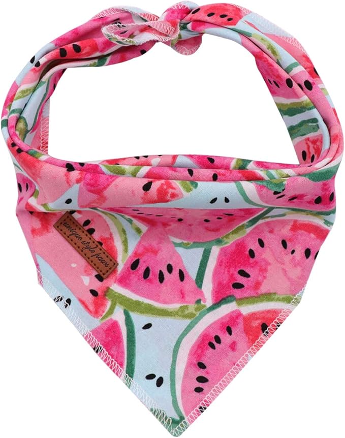Unique Style Paws Dog Bandanas 1PC Washable Cotton Triangle Dog Scarfs for Small Medium Large Dogs and Cats