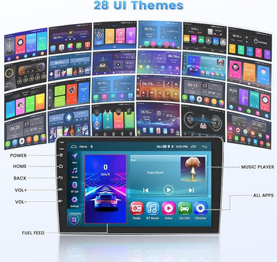 [DSP & EQ] 2+64G Car Radio for Honda Civic 2006-2011 Wireless Carplay Android Auto, 9 Inch Android 15 IPS Touch Screen Car Stereo Head Unit with Bluetooth, GPS Navigation, 5G WiFi, FM RDS, 26UI