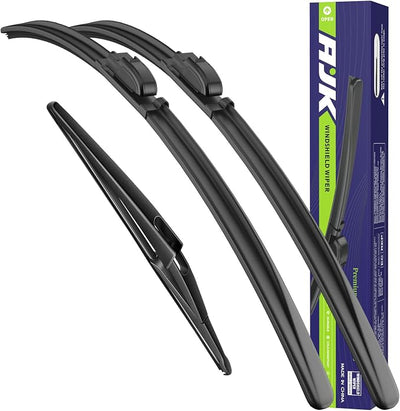AJK Wiper Blades for Hyundai Kona 2024-2026 | 3-Piece, All Weather, OEM Quality