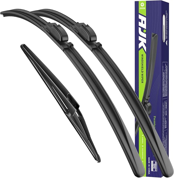 AJK Wiper Blades for Hyundai Kona 2024-2026 | 3-Piece, All Weather, OEM Quality