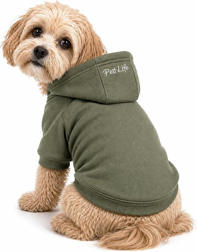 Pet Life ® Premium Ultra-Soft Year-Round Machine Washable American Classic Breathable Cotton Hooded Dog Sweater Pet Hoodie