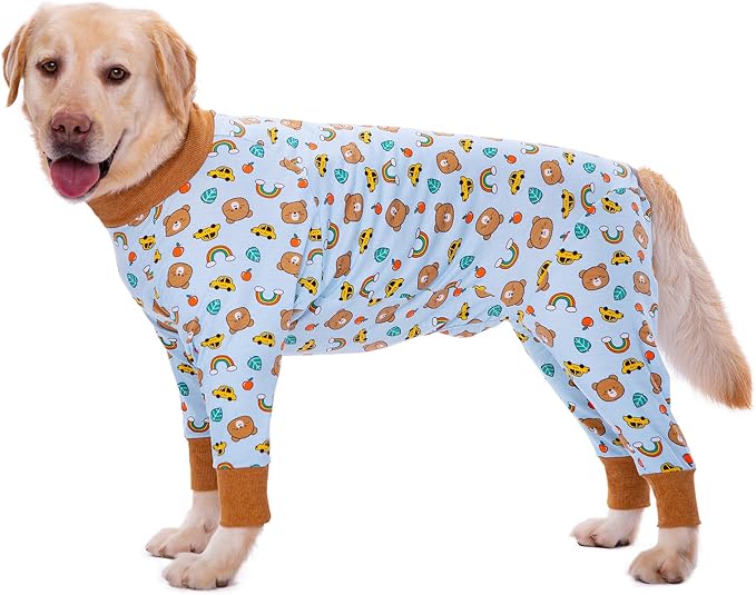 Dog Recovery Suit After Surgery Female Male, Medium Large Dog Neuter Shirt Cone Alternatives Prevent Licking Surgical Onesies (Brea, 7XL)