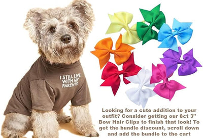 Cute Dog Clothes, T Shirt for Medium and Small Dogs Girl Boy,Puppy.Breathable Soft Dog Costume for Pet Dogs Cats, Pet Pullover Jumper, Cat Clothes (L-(10~17lb), Chest~18", Khaki)
