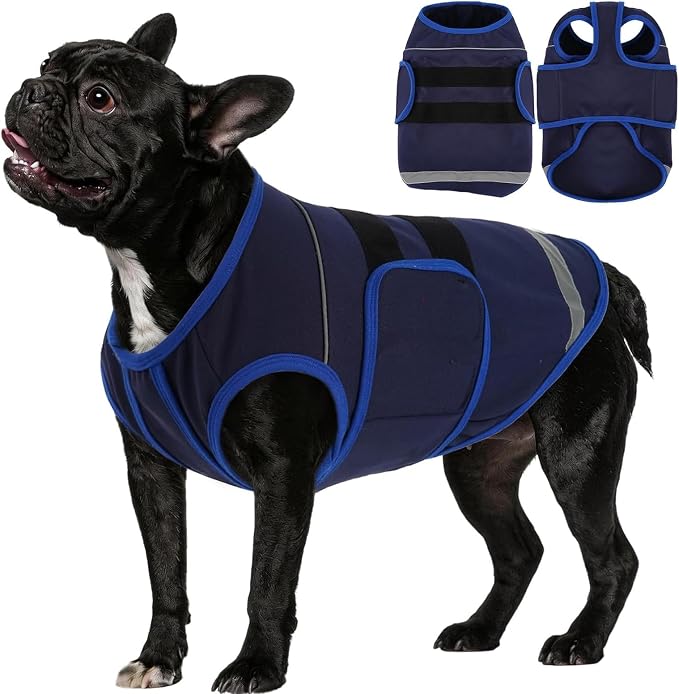 Dog Anxiety Vest, Dog Thunder Jacket Anxiety Calming Vest | Dog Depression & Anxiety Relief,Adjustable,Reflective Strips,For Thunderstorms,Fireworks,Separation,Vet Visit & Grooming