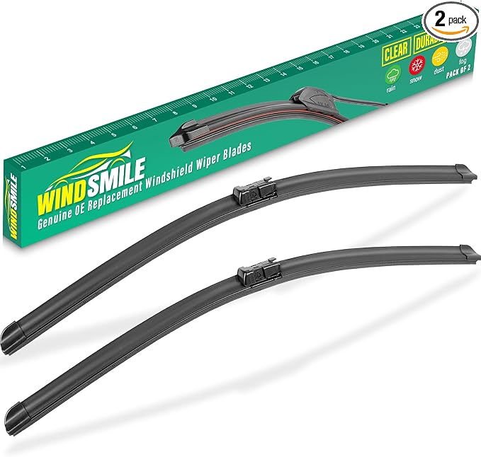24" 21" Windshield Wiper Blades Replacement for Buick Enclave Chevy Malibu GMC Acadia Saturn Aura Outlook VW Tiguan Land Rover Range Rover Evoque Original Factory Quality Front Wipers Set (Pack of 2)