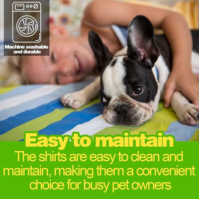 Paiaite 3 Pieces Dog Striped Shirt Light Color Cotton Sleeveless Puppy Shirts Breathable Pet Apparel Tank Top Colorful Puppy Sweatshirt Clothes for Small Medium Dogs L