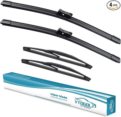 OEM Windshield Wiper Blades Replacement for Mini Cooper Clubman F54 2016 2017 2018 2019 2020 2021 2022 2023 2024, All Weather Original Factory Quality Front & Rear Wipers Set 22"+20"+10+10 (Pack of 4)