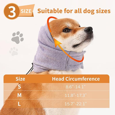 Dog Ear Muffs & Wrap - Noise Protection, Anxiety Relief & Winter Ear Covers for Bath & Thunderstorms