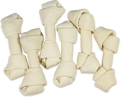 hotspot pets 6-7 Inch USDA Certified Facility Rawhide Dog Chew Bones - Choice of 10, 20, 30 Packs - from Grass Fed Brazilian Cows - Promotes Dental Hygiene and Good Behavior (30 Count)