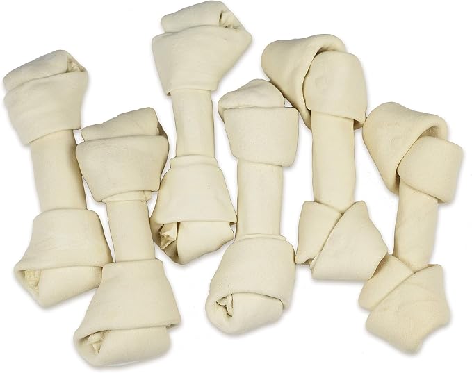 10 Pack - 6-7 Inch Certified Facility Rawhide Dog Chews - from Grass Fed Brazilian Cows - Promotes Tooth Health and Good Behavior (10 Pack)