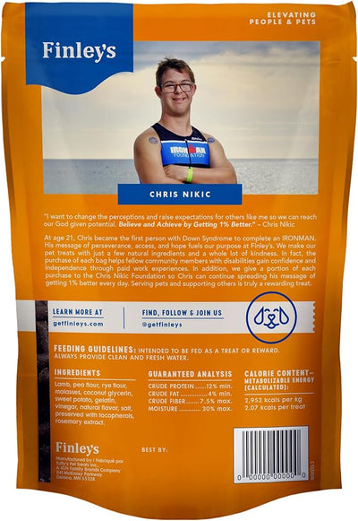 Finley's Training Treats for Puppies, Soft Lamb Dog Treats for All Dogs and Sizes, Limited Ingredient, Low Calories, 16oz, 6 Pack