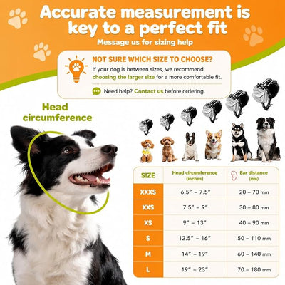 PETSEAR Dog Ear Muffs Noise Protection,Dog Headphones Noise Cancelling 29dB NRR with Magnetic Buckle & Electroplated Finish, Anti-Anxiety Earmuffs for Fireworks,Thunderstorms,Travel(Silver,S)