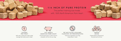 Crumps Naturals Mini Trainers Freeze Dried Pork Hearts 4.06oz