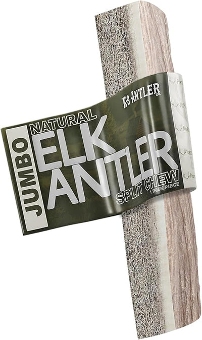 Elk Antlers for Dogs – Jumbo Split, Irresistible Chew, USA Sourced, Naturally Shed & Ethically Harvested.