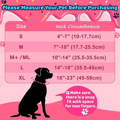Grand Line Donut Inflatable Collar for Dogs and Cats, Soft Recovery Dog Cone After Surgery, Protective Pet Neck Cone for Small, Medium, Large Dogs, Not Block Vision (Pink, XL)