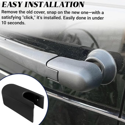 Rear Windshield Wiper Arm Cover Cap, Rust-Proof Wipers Arm Nut Protective Cover Replacement for Ford Escape 2013-2019 Lincoln MKC MKX 2014-2020, Rear Wiper Cover Replaces #BB5Z-17C526-A