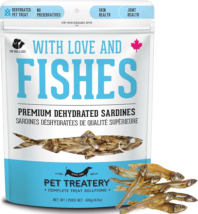 Granville Island Dehydrated Sardines Dog & Cat Treats (14 oz, Pack of 1)
