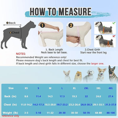 Lukovee Recovery Suit for Dogs, Zipper On Recovery Suit for Female Male Dog, Onesie Abdominal Wounds Cone E-Collar Alternative Prevent Licking Spay Recovery Suit (XL, DBL)