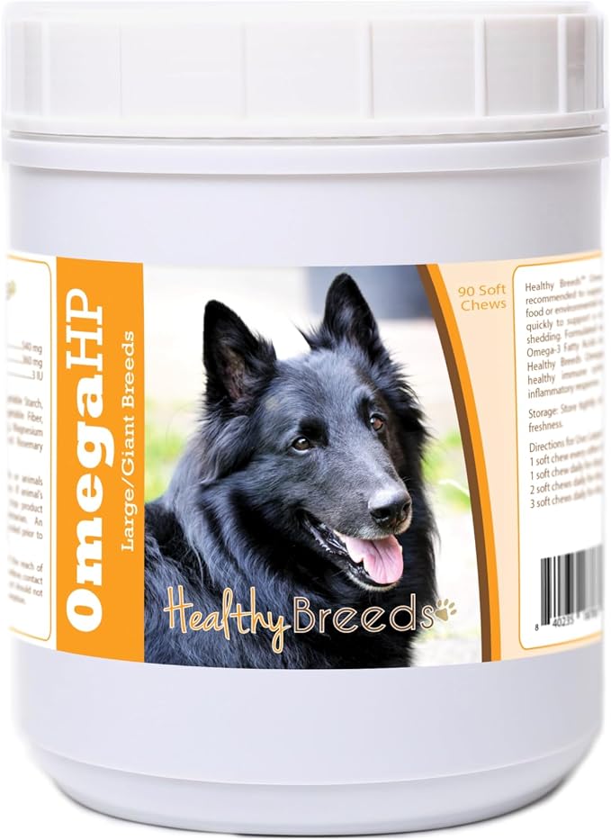 Belgian Sheepdog Omega HP Fatty Acid Skin and Coat Support Soft Chews 90 Count
