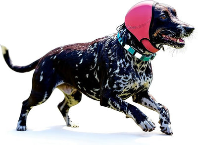 Dog Ear Muffs Noise Protection Doggie Hush Covers Cancelling Headphones,for Dogs Anxiety Bath Swimming (Rose red, S)