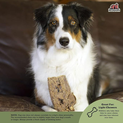 Redbarn Pet Products Natural Choppers Beef Lung Chew Treats for Dogs - Premium Made in USA Rawhide-Free Single Ingredient High Protein Low Fat - 9 oz Bag (Pack of 2)