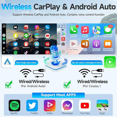 Leadfan Car Radio for Toyota Prius 2010 2011 2012 2013 2014 2015 Stereo Replacement with Wireless CarPlay Android Auto, 9 Inch Touchscreen with Bluetooth WiFi GPS Navigation Backup Camera MIC 2+32G