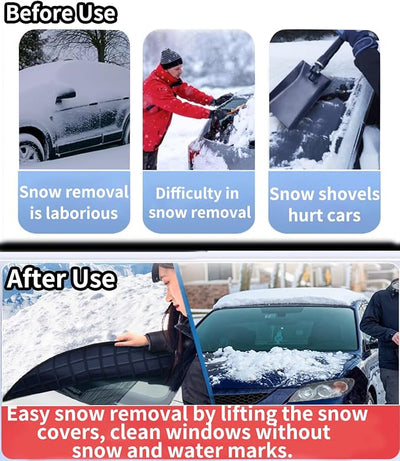 Custom fit for for Honda Windshield Snow Covers, 8 Layers WAaterproof Windproof Protection, Frost Defense, Ice, Sun, Snow, UV, for Honda Accessories (for Honda Civic)