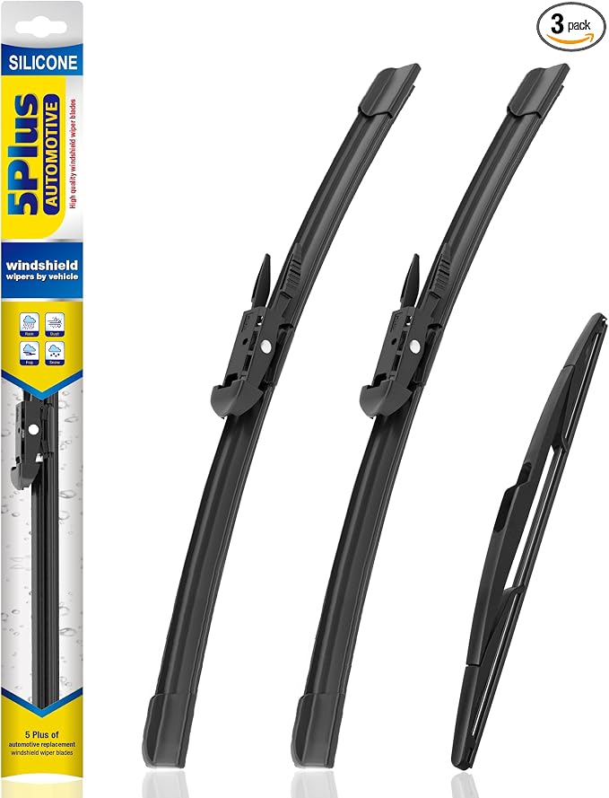 5 PLUS Silicone Windshield Wipers Replacement for 2022-2014 Ford Transit Connect Wiper Blades(3 PCS),Water Repellent Automotive Replacement Windshield Wiper Blades for My Car -28"/28"/14"