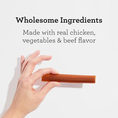 DreamBone DreamSticks,Rawhide Free Dog Chew Sticks Made with Real Beef and Vegetables,15 Sticks,(Pack of 2)