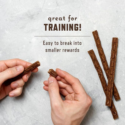 Rocco & Roxie Jerky Dog Treats - Slow Roasted Beef Sticks for All Breed Sizes - 170g Bag