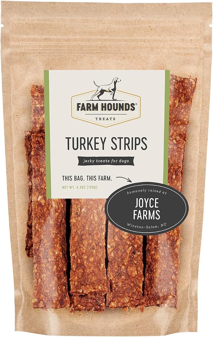 Turkey Strips - Premium Natural Jerky for Dogs - 100% Humanely Raised Turkey - Break-to-Size - Great for Training & Treats - No Added Fillers - Made in USA - 1 Pack