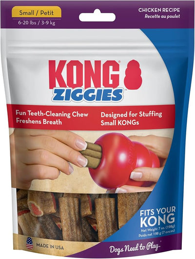 KONG Ziggies - 3 Pack Small - Dental Treat Sticks for Dogs (Chicken)