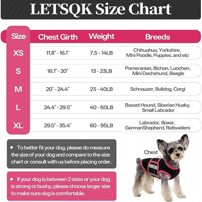 Dog Anxiety Calming Vest, Gentle Compression Anxiety Suit for Dogs, Breathable Dog Calming Wrap for Separation Anxiety, Thunder, Fireworks, Vet Visits, Black XL