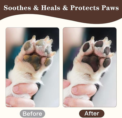 Cat Dog Paw Pad Balm Stick (2.4 oz) | Natural Dog Paw Blam Protector, Soother & Moisturizer for Cracked Dry & Damaged Paws, Nose & Elbows | Snout Soother for Dogs