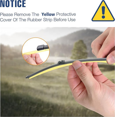 16 Inch Rear Wiper Blade Replacement for BMW X7 2022 2021 2020 2019 Volvo C30 2010 2009 2008 2007 Original Equipment Replacement Rear Windshield Wiper Blade(A401H)