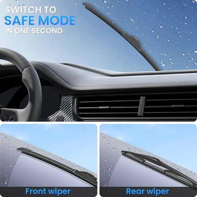 ANIKLUIM® Wiper Blades: 3-Pack Windshield Wipers for Edge 2007-2014 - All-Season Beam Design - Plug and Play - Exact Replacement for Ford Cars (24''/20''/14'')