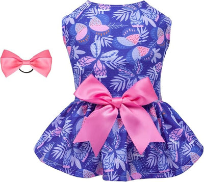 CuteBone Dog Mesh Dress Puppy Sundress Pet Outfit Summer Fashion for Small Dogs Girl Cat Clothes