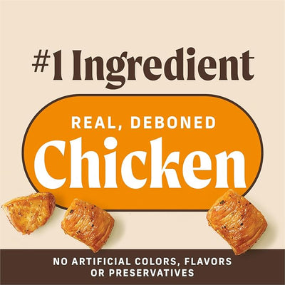 Merrick Power Bites Chicken Recipe Soft Dog Treats, Grain-Free Dog Snack with Real Chicken, 6 oz Bag