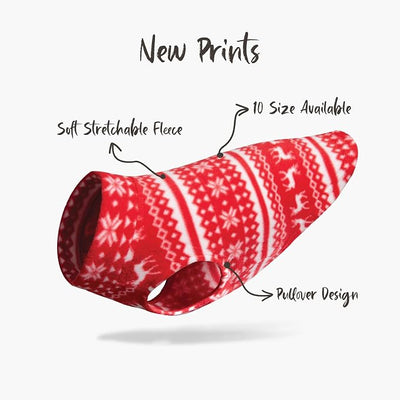 Gooby - Stretch Fleece Vest, Pullover Fleece Vest Jacket Sweater for Dogs, Reindeer Blue, X-Large