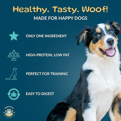 TREATOPIA Adventure Dog Bones, Knee Caps, 16 PC - All-Natural, Dogs Love Them, Long-Lasting, Healthy, Single Ingredient, Hand-Trimmed, Slow-Roasted, Made in The USA, No Additives, No Fillers
