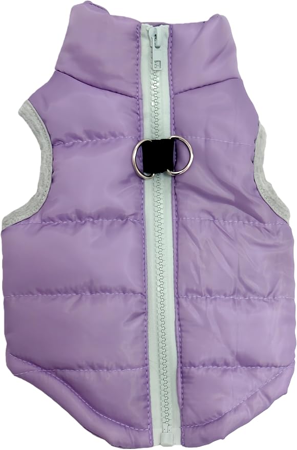 Winter Waterproof Windproof Vest Coat for Small Medium Dogs - Warm Jacket for Cold Weather (Not Suitable for Big Dogs) X-Purple XL