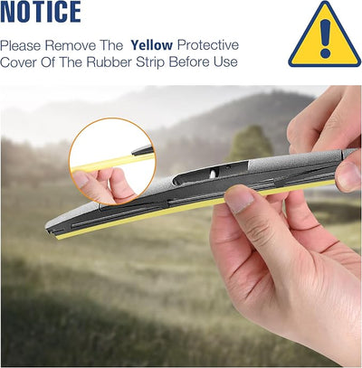 12" Rear Wiper Blade Replacement for Subaru Crosstrek 2022-2016 Impreza 2014-2012 Toyota Corolla Hatchback 2022-2019 Honda CRV 2022-2017 BRV 21-18 Rear Windshield Wiper Blade(12-B/H306)