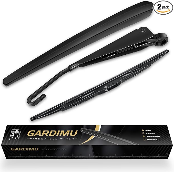 Rear Windshield Wiper Blade and Arm for Buick Envision 2016-2020 | OEM Replacement Back Wipers Arm Blade Quiet and Streak-Free Assembly All-season Automotive Parts Accessories