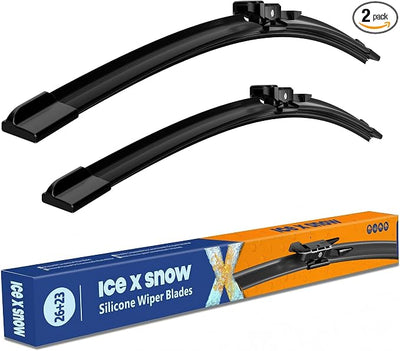 26"+23" Silicone Windshield Wiper Blades Replacement for Toyota Tundra/Toyota Sequoia 2022 2021 2020 2019-2008 Oem Quality Wiper Blades Durable and Quiet Windshield Wipers (Pack of 2)