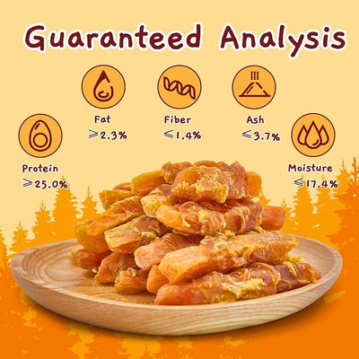 Jungle Calling Chicken & Sweet Potato Dog Treats – Gluten-Free, Grain-Free, High-Protein Natural Chews for Medium/Large Breeds, 10.6 oz