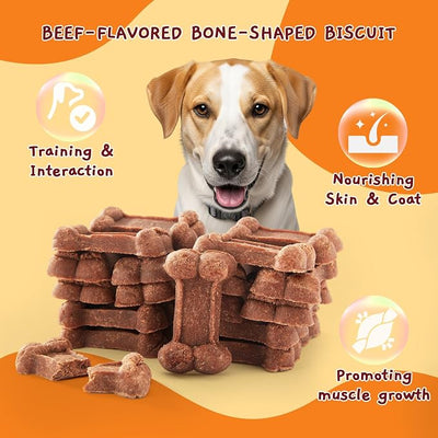 Jungle Calling 48 Ct. Senior Dog Soft Treats, Easy to Chew for Training, Real Beef 1st Ingredient, Natural Digestive Support & Healthy Treats, Grain Free Meaty Tenders, 1.1 lb