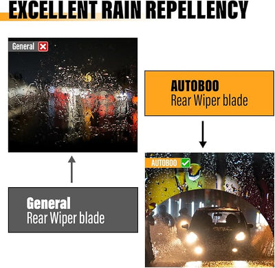 AUTOBOO 13 Inch Rear Wiper Blade Replacement for Hyundai Santa Fe XL Sport 2013-2018,Kia Sedona 2015-2021,Telluride 2020-2025-BACK Windshield Wiper Blades -Original Factory Quality (Pack of 1)